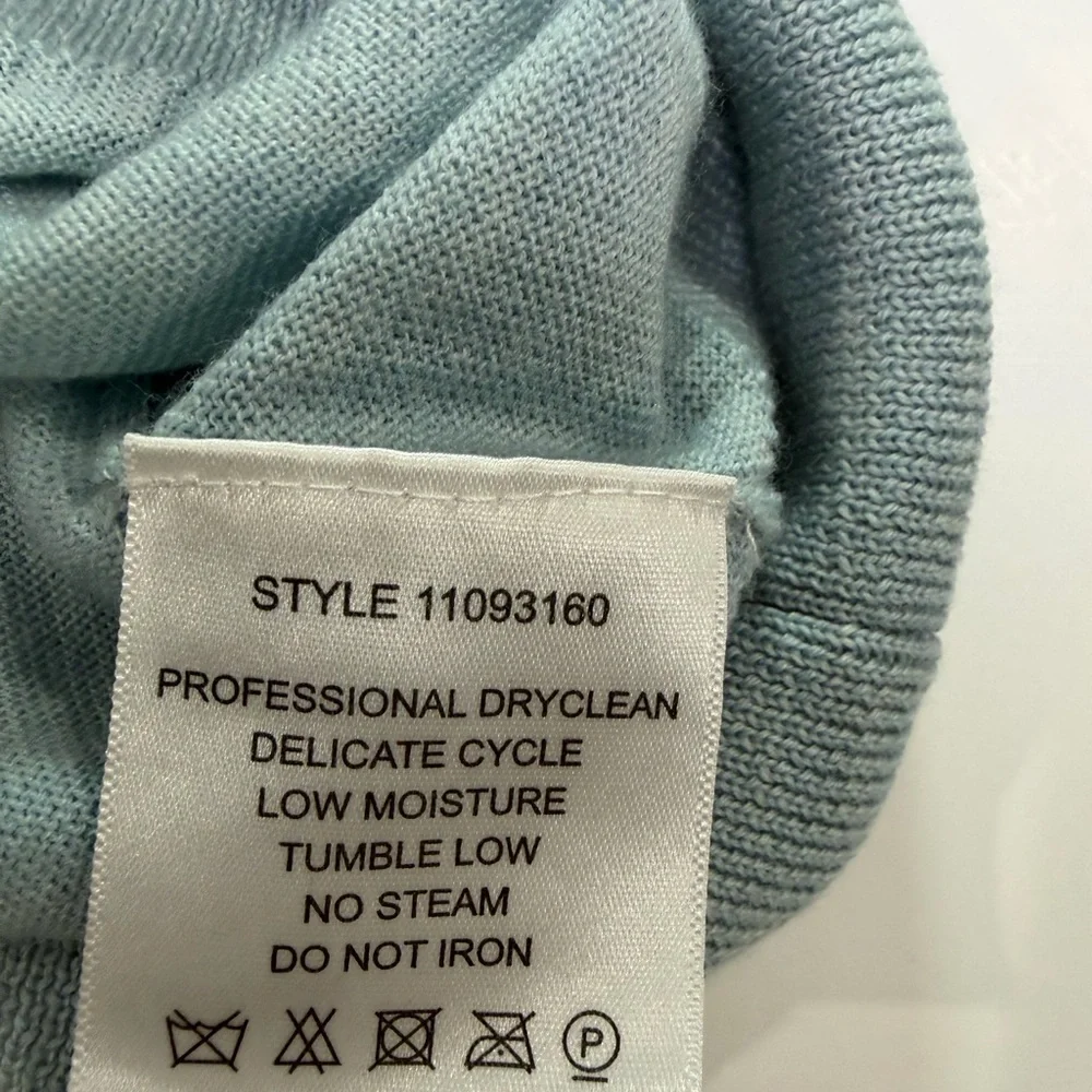 Tory Burch Light Mint Green Button-Front Cardigan